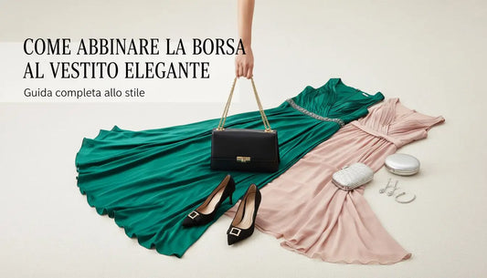 Borsa nera con catena dorata e fibbia rettangolare per vestito elegante