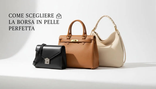 Borsa crossbody in pelle pieno fiore perfetta con fibbia geometrica argento.