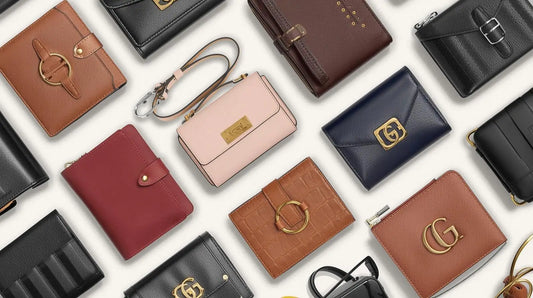 Borsa da donna essenziale in pelle rosa con placca logo oro