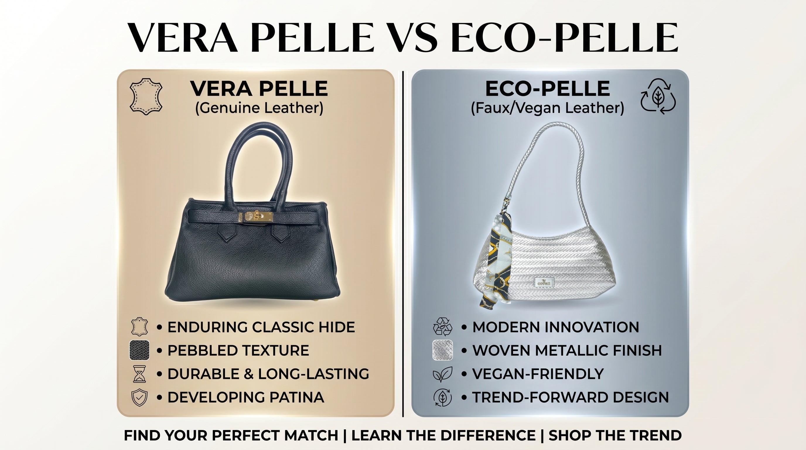 Ecopelle o Vera Pelle: Qual è la Migliore per le Borse da Donna? - Stile Donna Bags