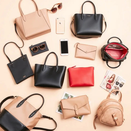 Borsa tote in pelle nera elegante nella guida allo stile delle borse da donna