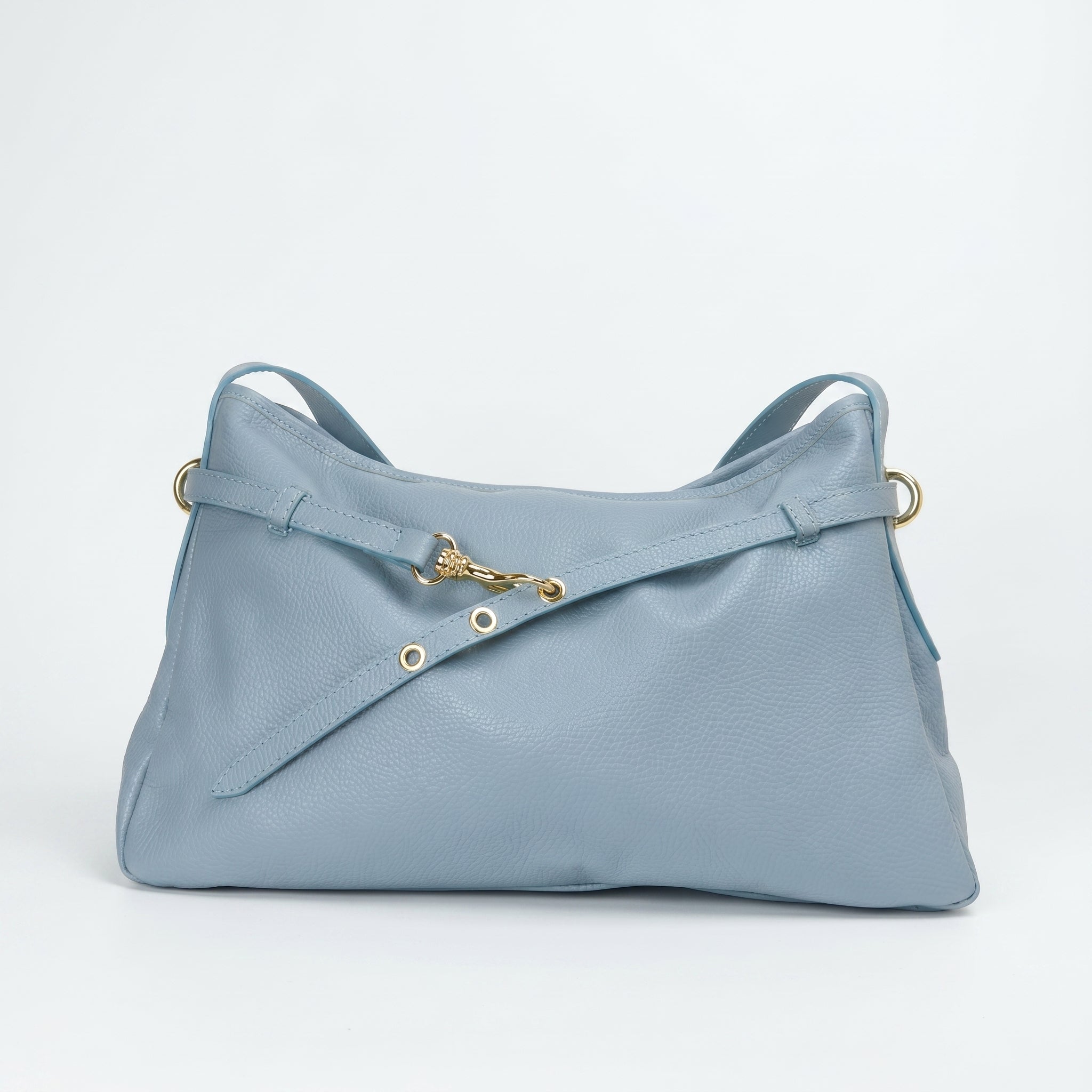 Allicia borsa a tracolla vera pelle made in Italy marrone – interno e tasche