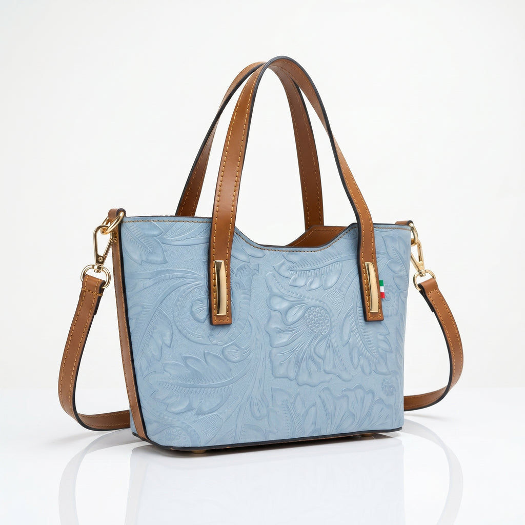 Ark borsa a tracolla vera pelle verde – interno e tasche