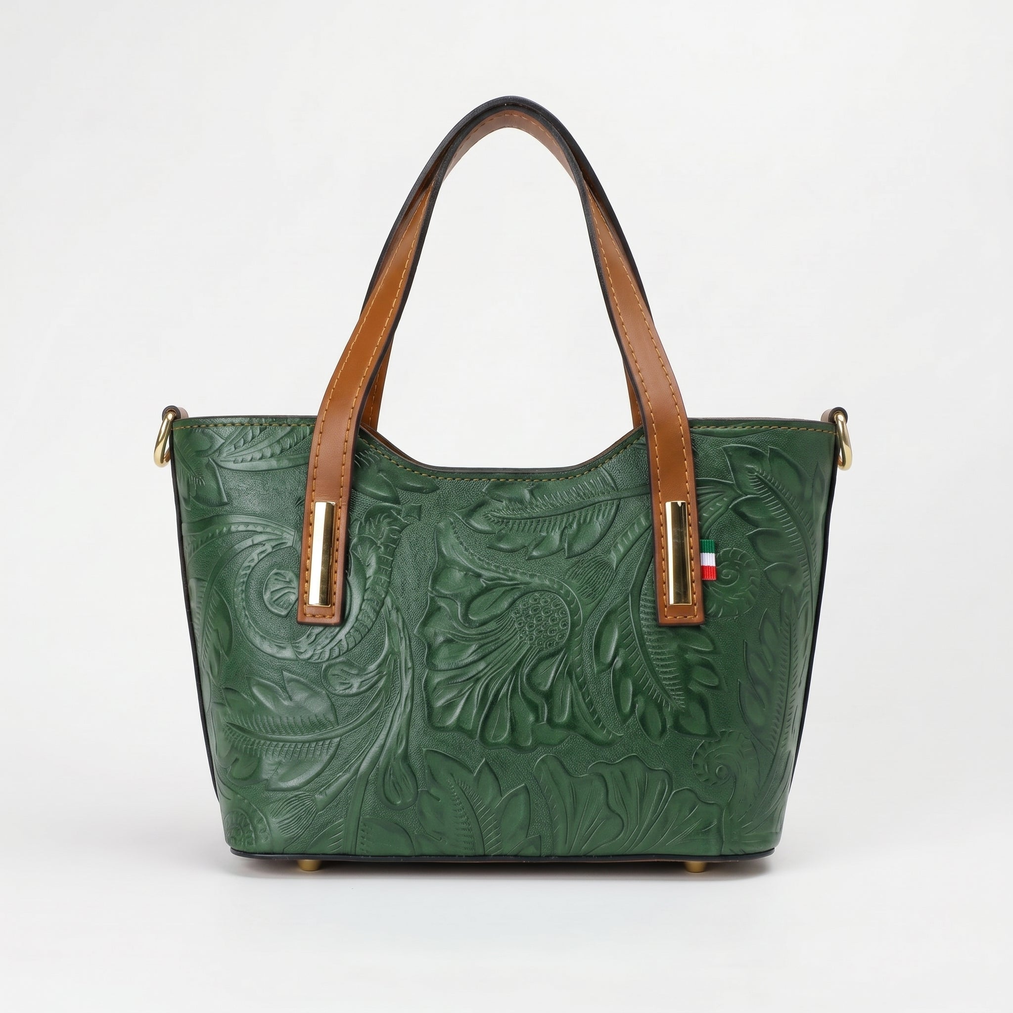 Ark borsa a tracolla vera pelle nera design minimalista – dettaglio esterno