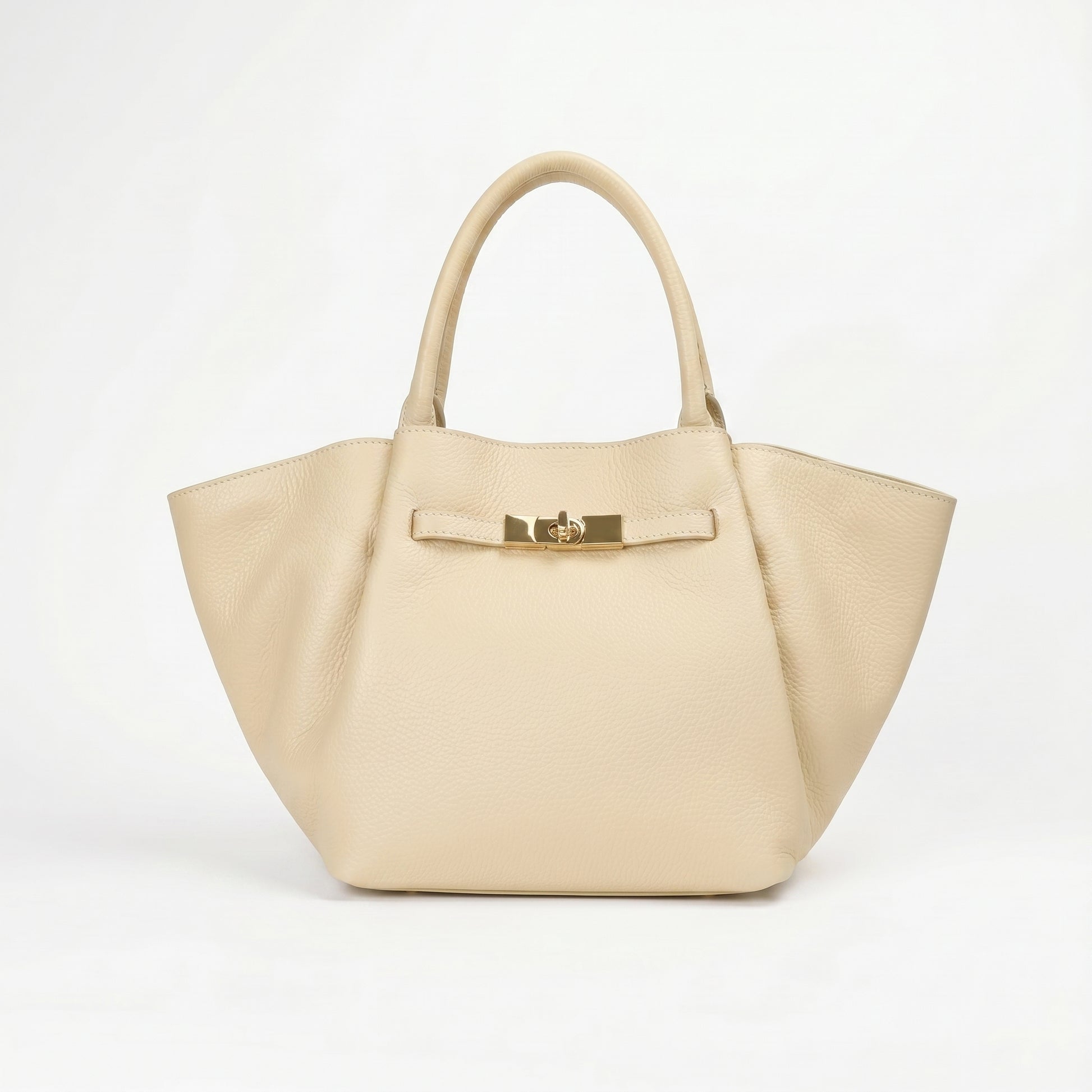 Azura Borsa Tote con Manico Superiore in Vera Pelle Made in Italy blu da Donna | Stile Donna Bags