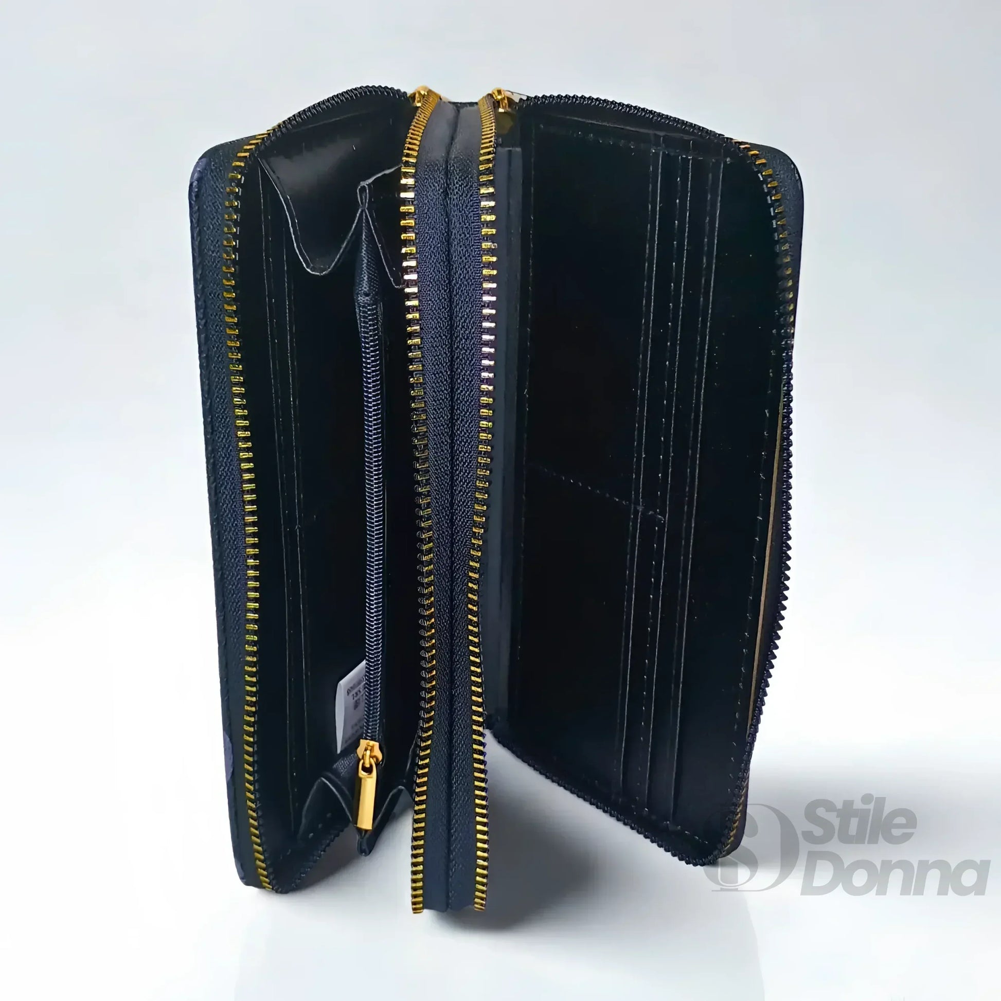 B.Cavalli portafoglio donna ecopelle nera – dettaglio chiusura