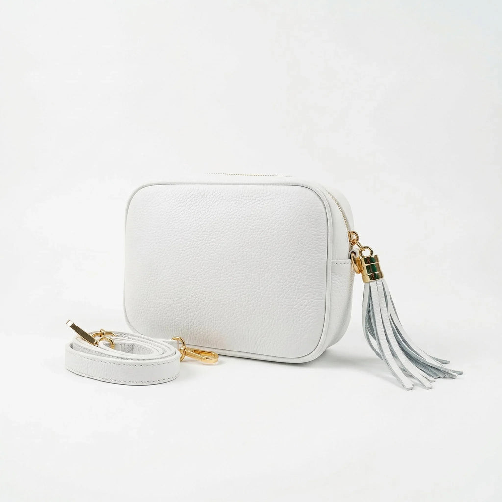 Borsa Crossbody in Vera Pelle con Tracolla Regolabile | Vista posteriore | vera pelle | Marrone