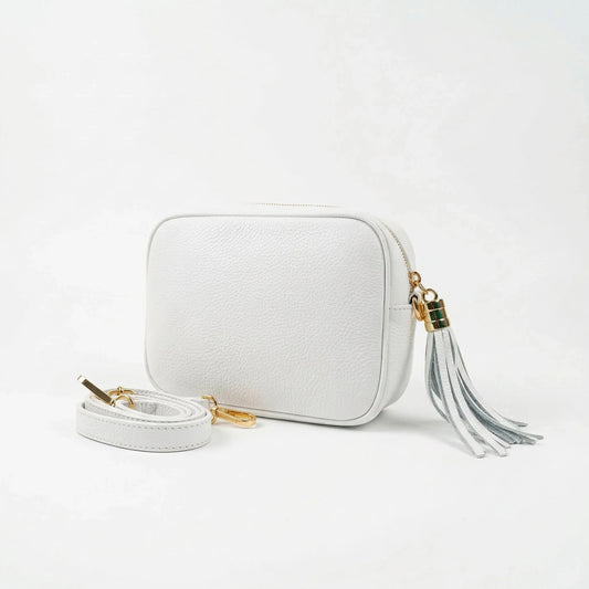Borsa Crossbody in Vera Pelle con Tracolla Regolabile | Vista posteriore | vera pelle | Marrone