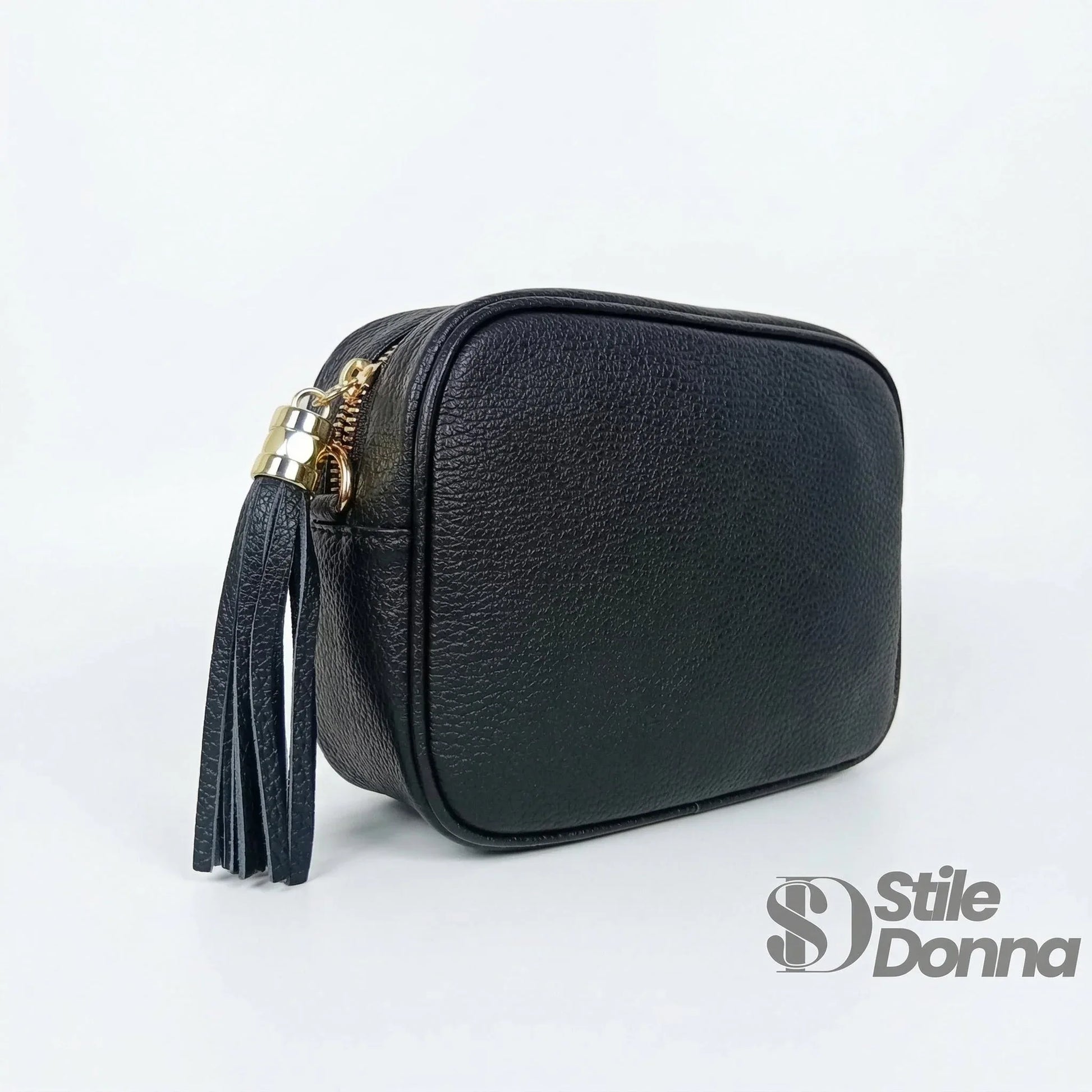 Borsa Crossbody in Vera Pelle con Tracolla Regolabile | Interno e tasche | vera pelle | Rosa