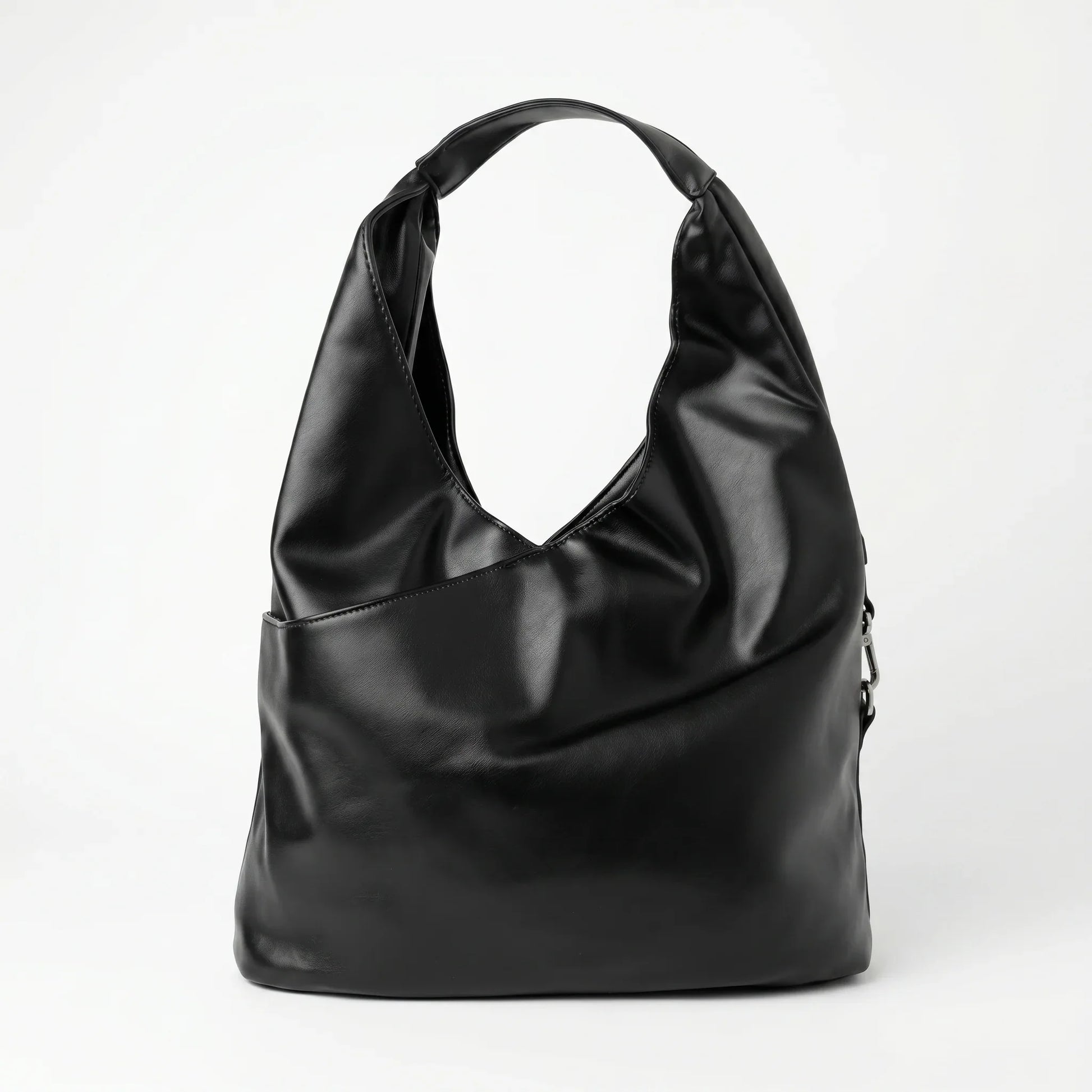 Stile Donna borsa grande Silver Dot ecopelle gialla – dettaglio esterno