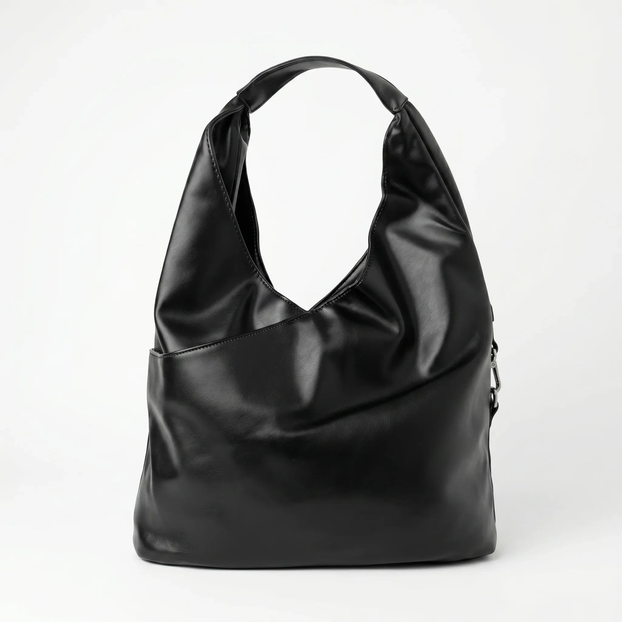 Stile Donna borsa grande Silver Dot ecopelle gialla – dettaglio esterno