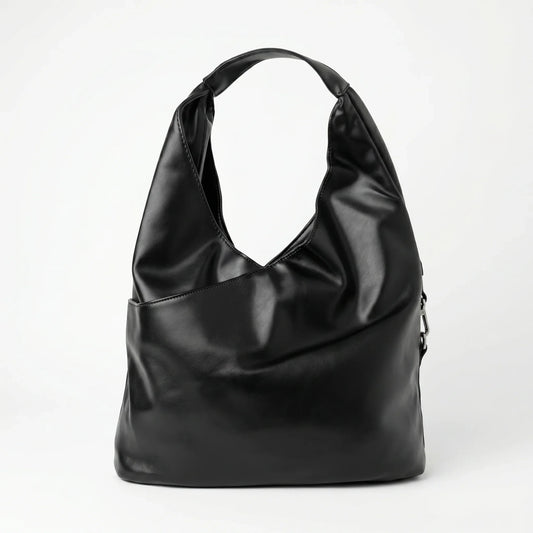Stile Donna borsa grande Silver Dot ecopelle gialla – dettaglio esterno