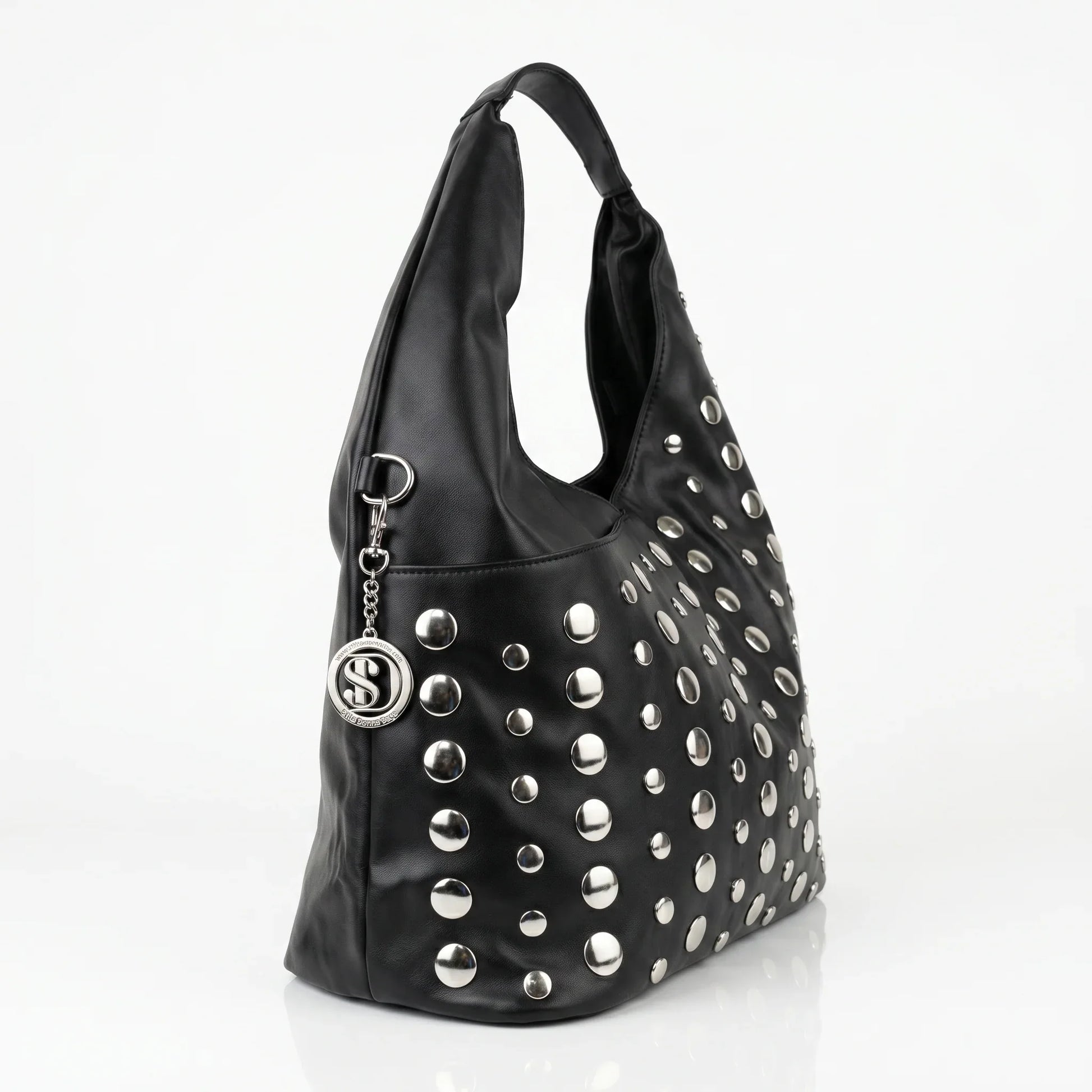 Stile Donna borsa grande Silver Dot ecopelle gialla – vista dall'alto