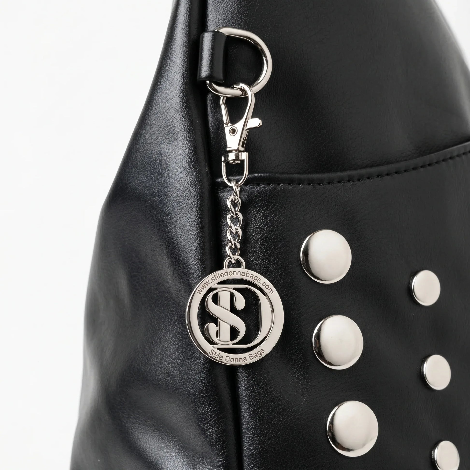 Stile Donna borsa grande Silver Dot ecopelle gialla – con accessori