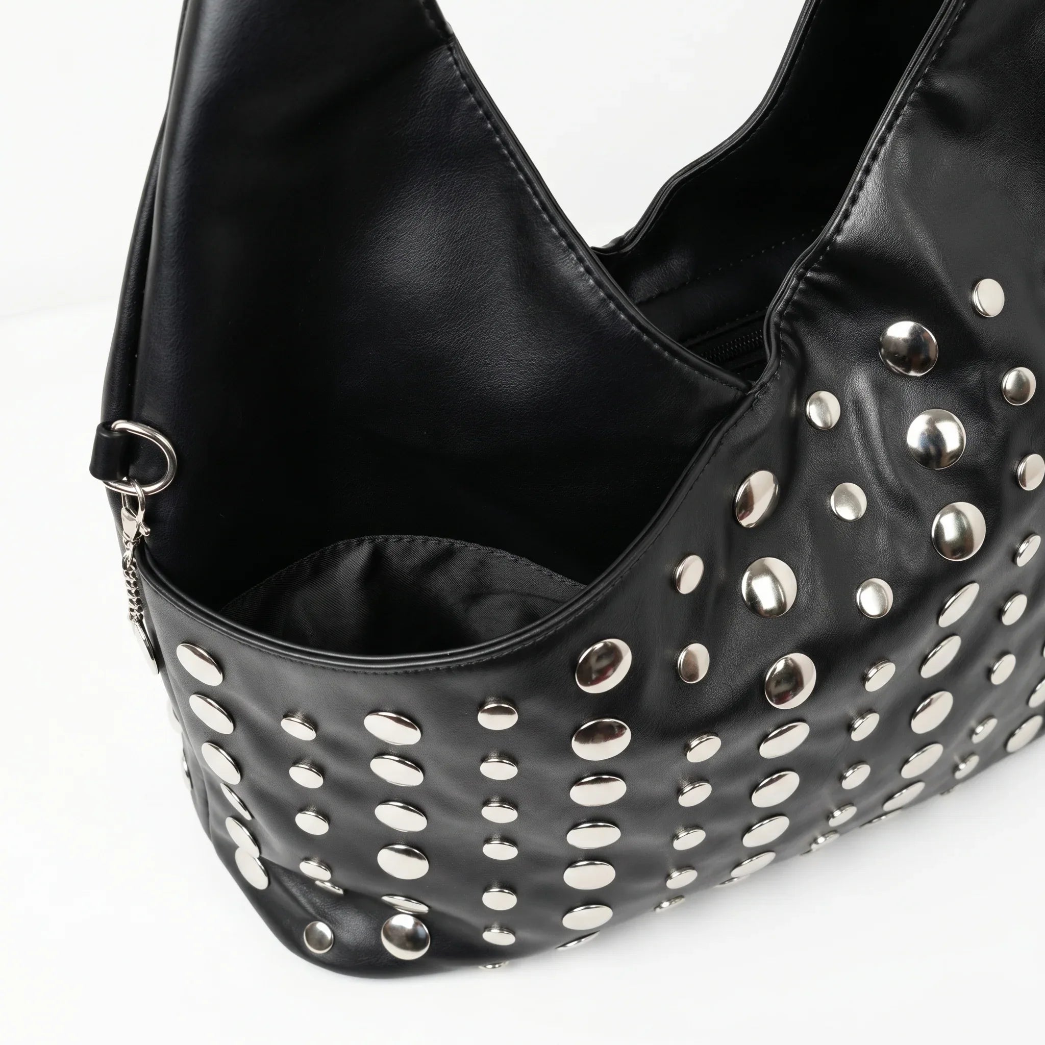 Stile Donna borsa grande Silver Dot ecopelle gialla – vista supplementare