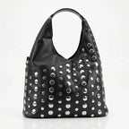 Borsa Grande Silver Dot in Ecopelle con Tracolla Regolabile - Stile Donna Bags