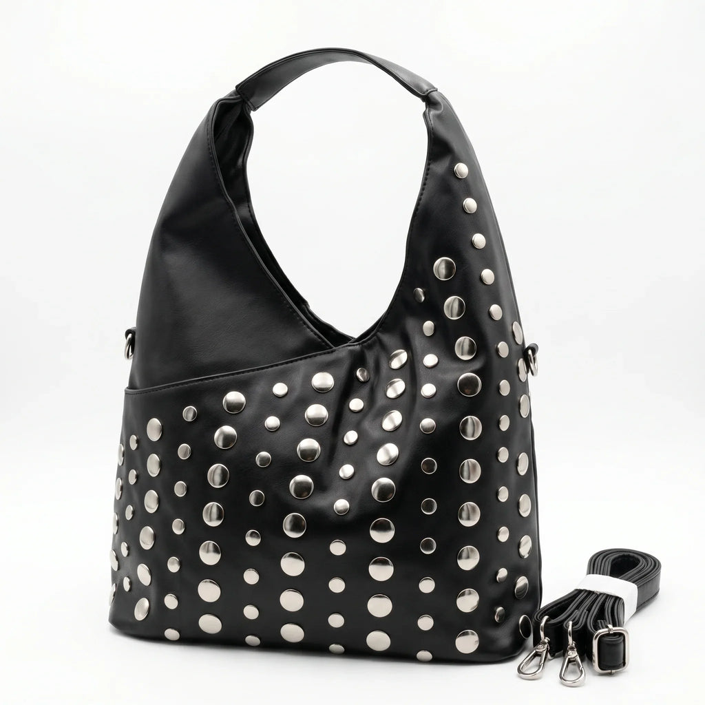Stile Donna borsa grande Silver Dot ecopelle gialla – vista supplementare 5