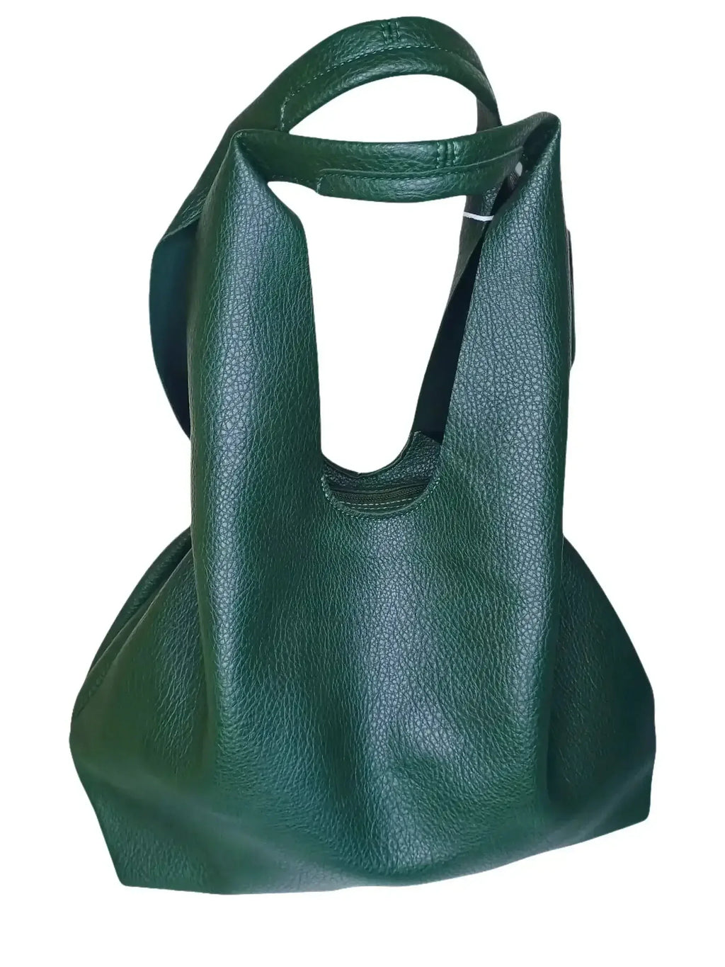 Stile Donna borsa hobo capiente ecopelle chiusura a cerniera tote donna – vista frontale