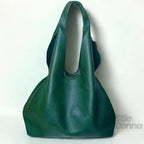 Borsa Hobo Capiente in Ecopelle con Chiusura a Cerniera - Stile Donna Bags