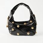 Coconuda Borsa Hobo Nera con Borchie Dorate - Stile Donna Bags