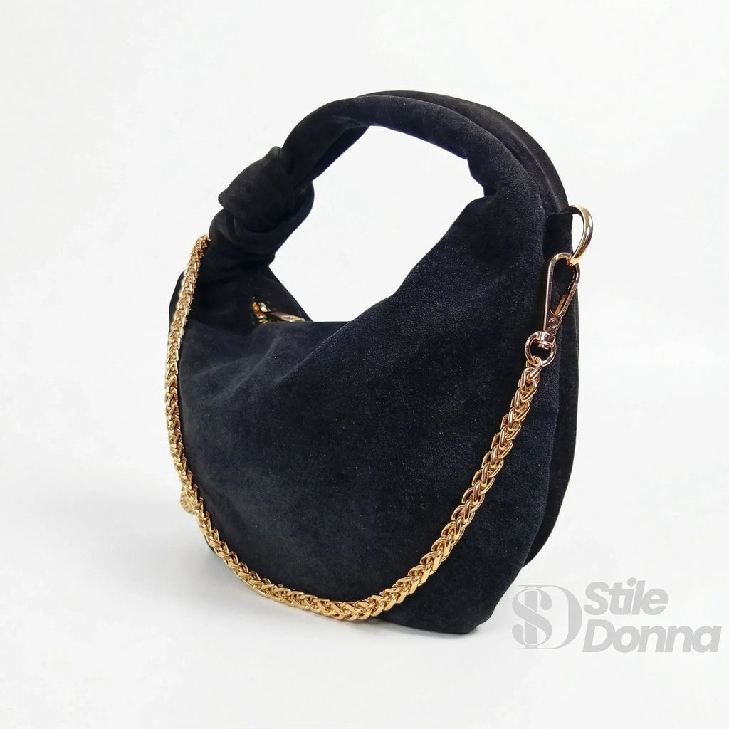 Stile Donna borsa hobo a tracolla ecopelle scamosciata – vista posteriore