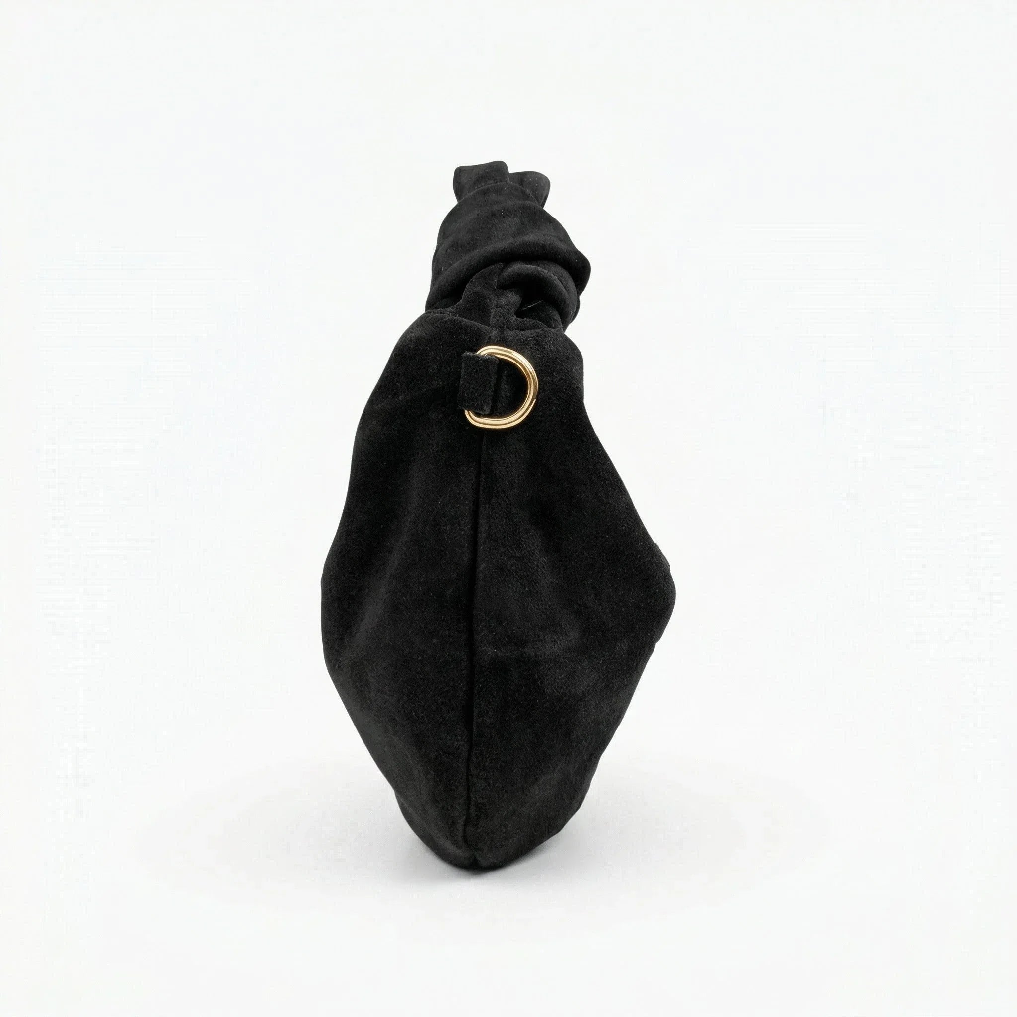 Stile Donna borsa hobo ecopelle scamosciata – dettaglio chiusura
