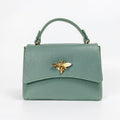 Mini borsa a farfalla vera pelle made in Italy donna – vista frontale