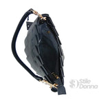 Borsa Secchiello in Pelle PU con Finiture Dorate per Uso Professionale - Stile Donna Bags