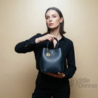 Borsa Secchiello in Vera Pelle per Uso Quotidiano - Stile Donna Bags