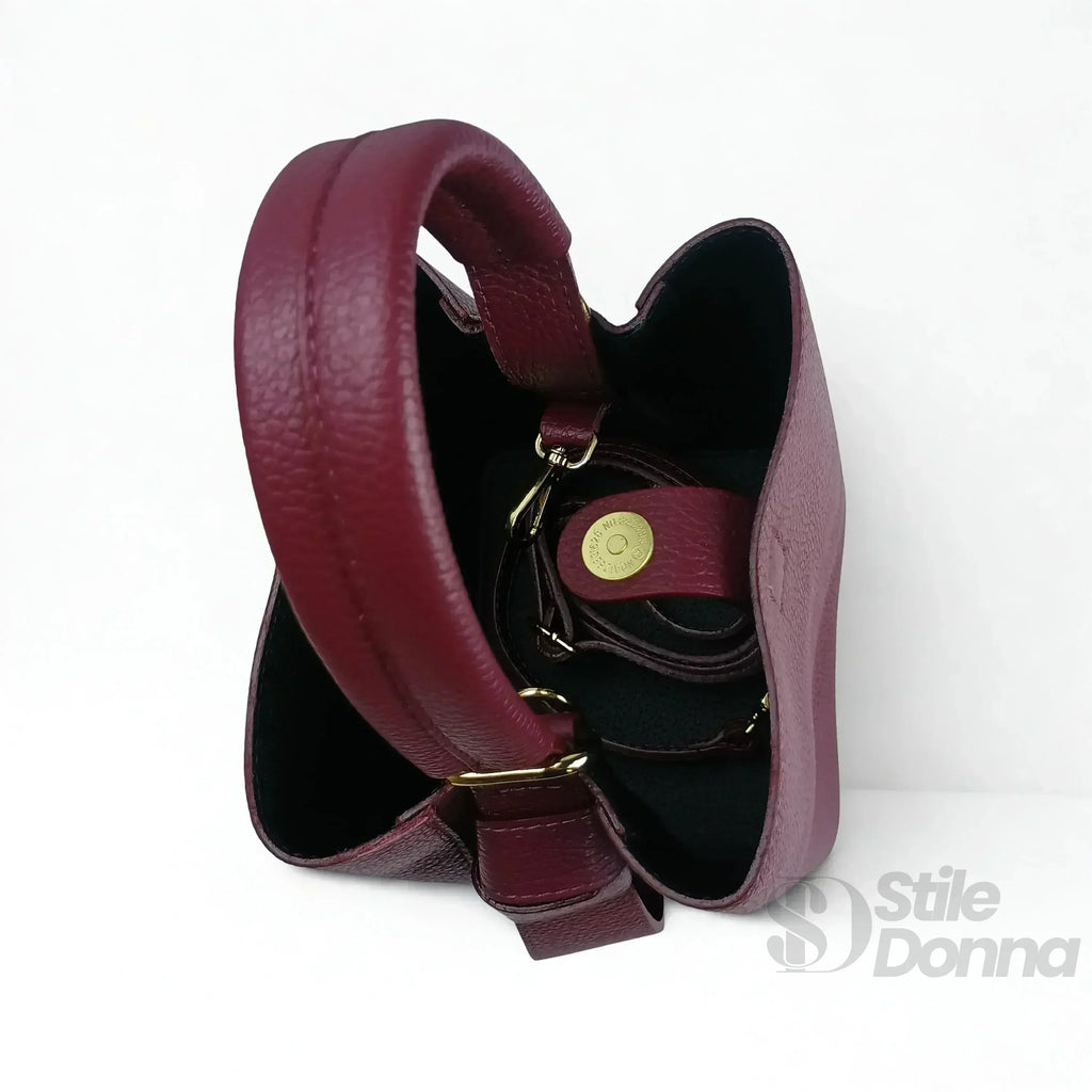 Borsa Secchiello Vera Pelle Quotidiana | Vista aggiuntiva 21 | vera pelle | Rosa