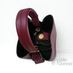 Borsa Secchiello in Vera Pelle per Uso Quotidiano - Stile Donna Bags