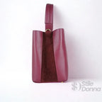 Borsa Secchiello in Vera Pelle per Uso Quotidiano - Stile Donna Bags