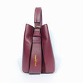 Borsa Secchiello Vera Pelle Quotidiana | Vista laterale | vera pelle | Nero