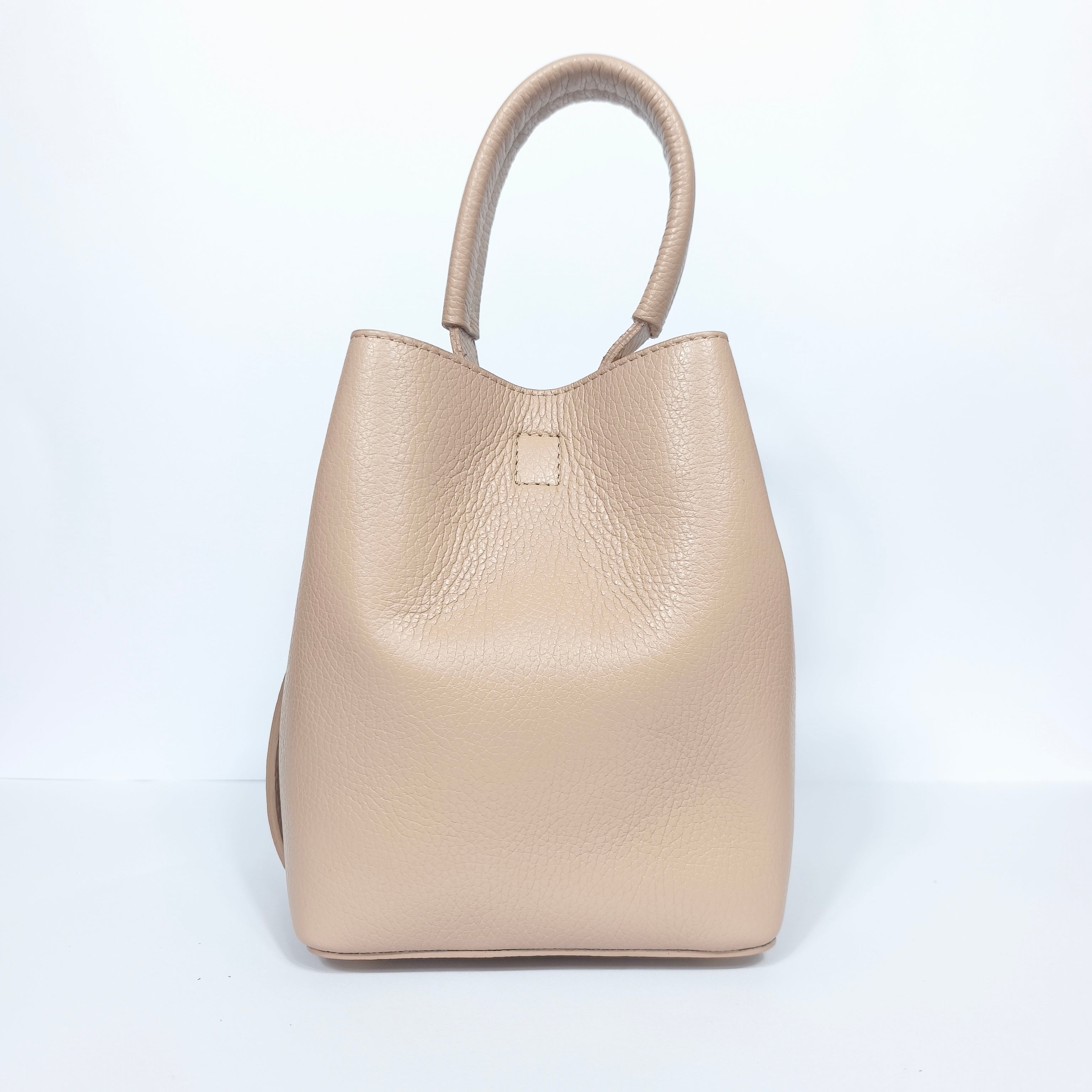 Borsa Secchiello Vera Pelle Quotidiana | Interno e tasche | vera pelle | Rosa
