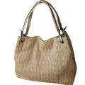 Stile Donna borsa shopper ecopelle ampia con fodera per laptop donna – vista frontale