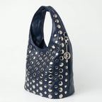 Borsa Silver Dot Media in Ecopelle con Tracolla Regolabile - Stile Donna Bags