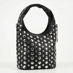 Borsa Silver Dot Media in Ecopelle con Tracolla Regolabile - Stile Donna Bags