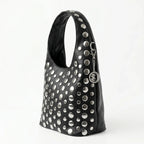 Borsa Silver Dot Media in Ecopelle con Tracolla Regolabile - Stile Donna Bags