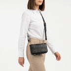 Coconuda Borsa Tracolla in Ecopelle con Logo in Rilievo e Borchie - Stile Donna Bags