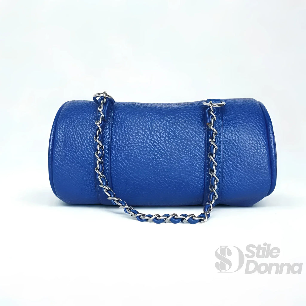 Stile Donna borsa a cilindro ecopelle – dettaglio chiusura