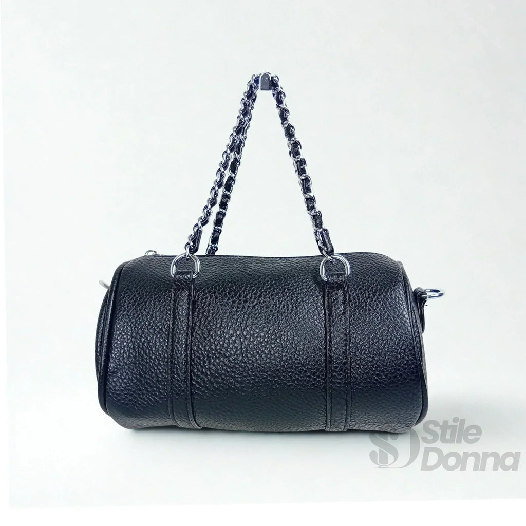 Stile Donna borsa a cilindro ecopelle design architettonico – vista dall'alto