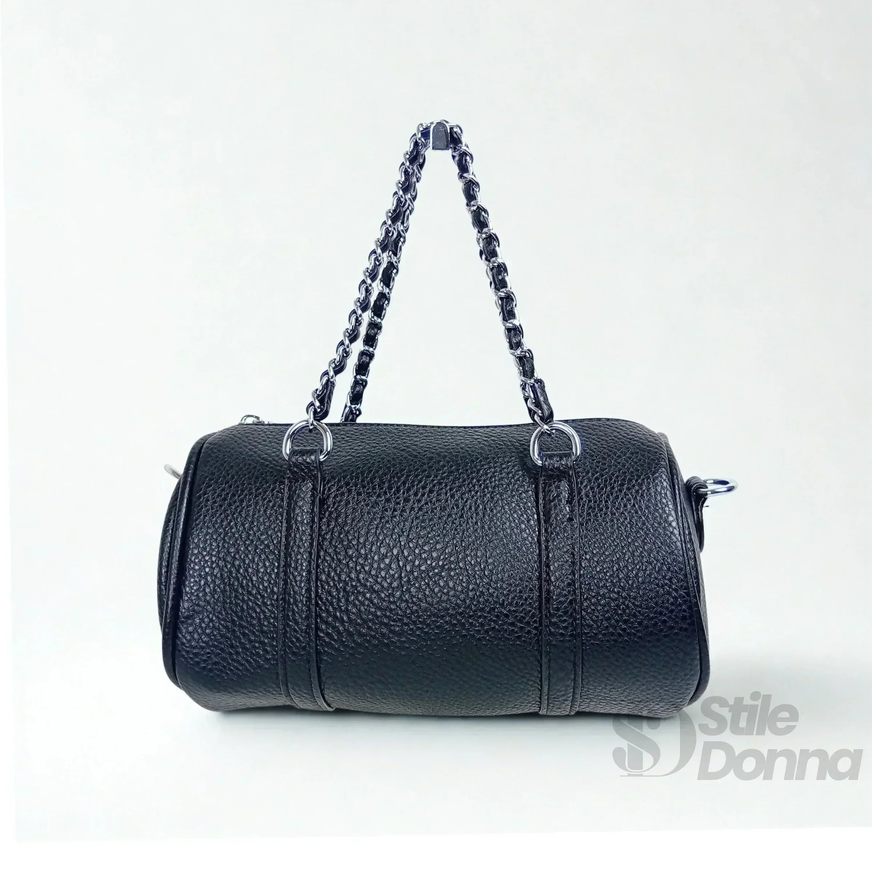 Stile Donna borsa a cilindro ecopelle design architettonico – vista dall'alto