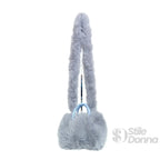 Borsa a Mano in Pelliccia Sintetica con Manico e Chiusura a Cerniera - Stile Donna Bags