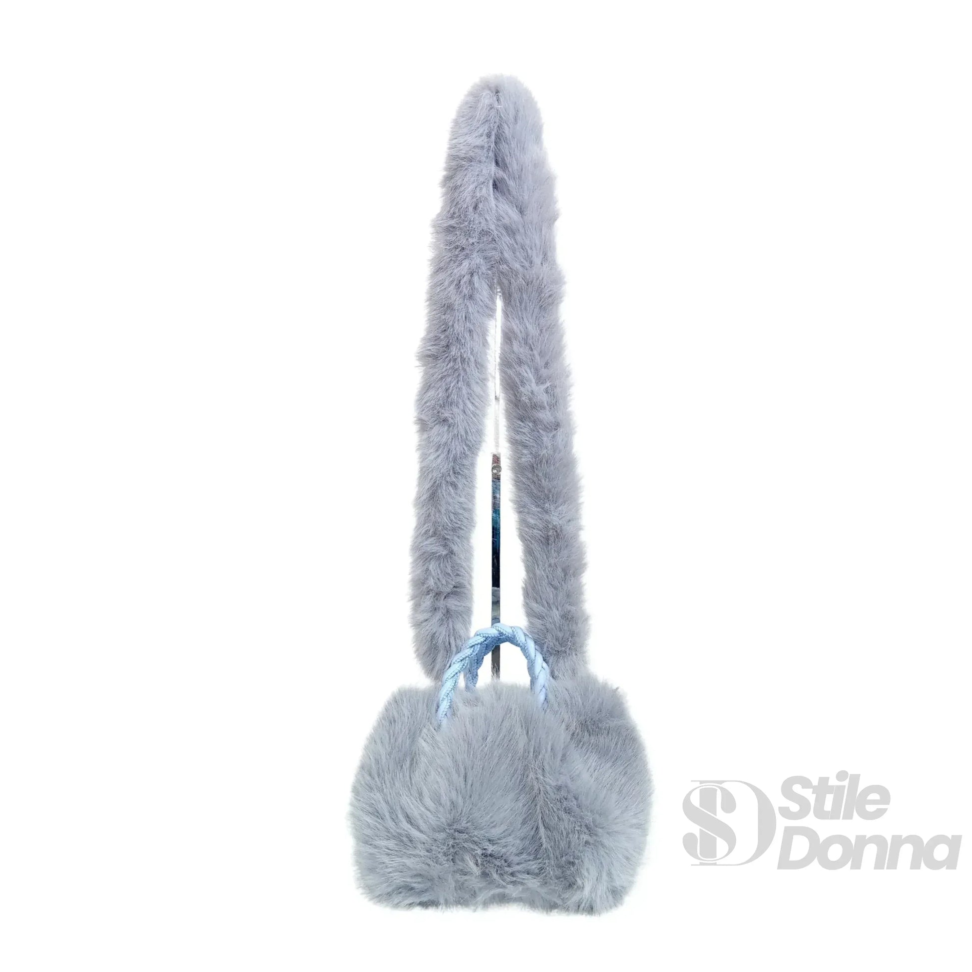 Stile Donna borsa a mano pelliccia sintetica – interno e tasche