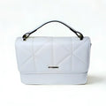 Stile Donna borsa a mano ecopelle bianca elegante e versatile donna – vista frontale