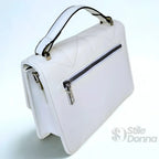 Borsa a Mano in Ecopelle Bianca Elegante e Versatile - Stile Donna Bags