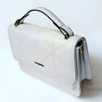 Borsa a Mano in Ecopelle Bianca Elegante e Versatile - Stile Donna Bags