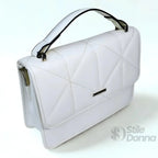 Borsa a Mano in Ecopelle Bianca Elegante e Versatile - Stile Donna Bags