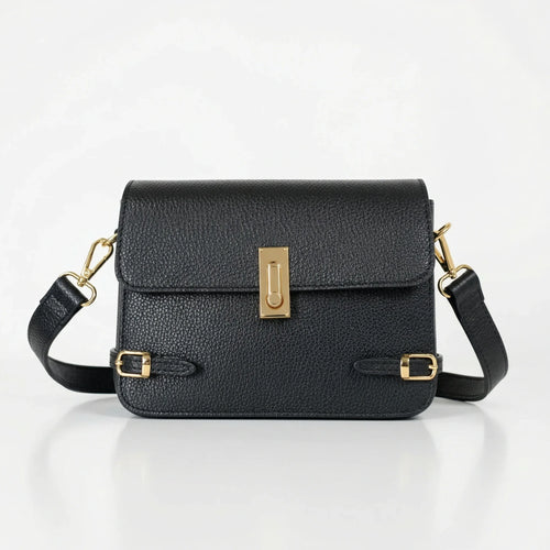 Buckle Up borsa a tracolla vera pelle regolabile donna – vista frontale