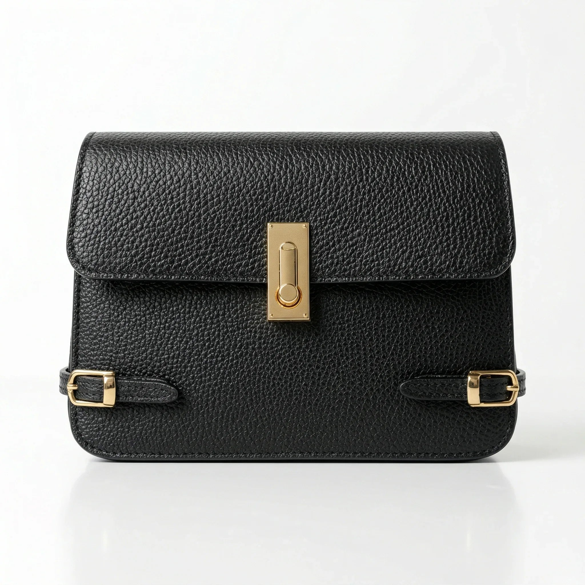 Buckle Up borsa a tracolla vera pelle regolabile – dettaglio esterno